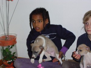 Moesha mit Islay (7 Wochen alt)